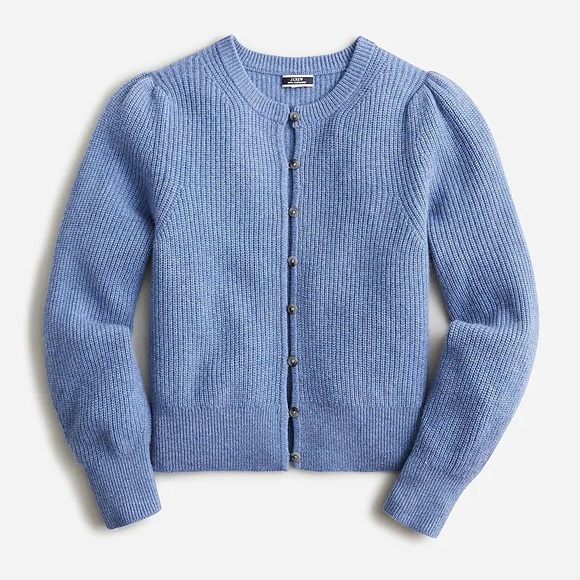 NWT J.Crew Cashmere puff-sleeve cardigan sweater
Item BJ577 - Picture 4 of 5